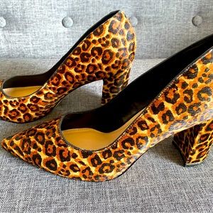 White House Black Market Leopard Heels